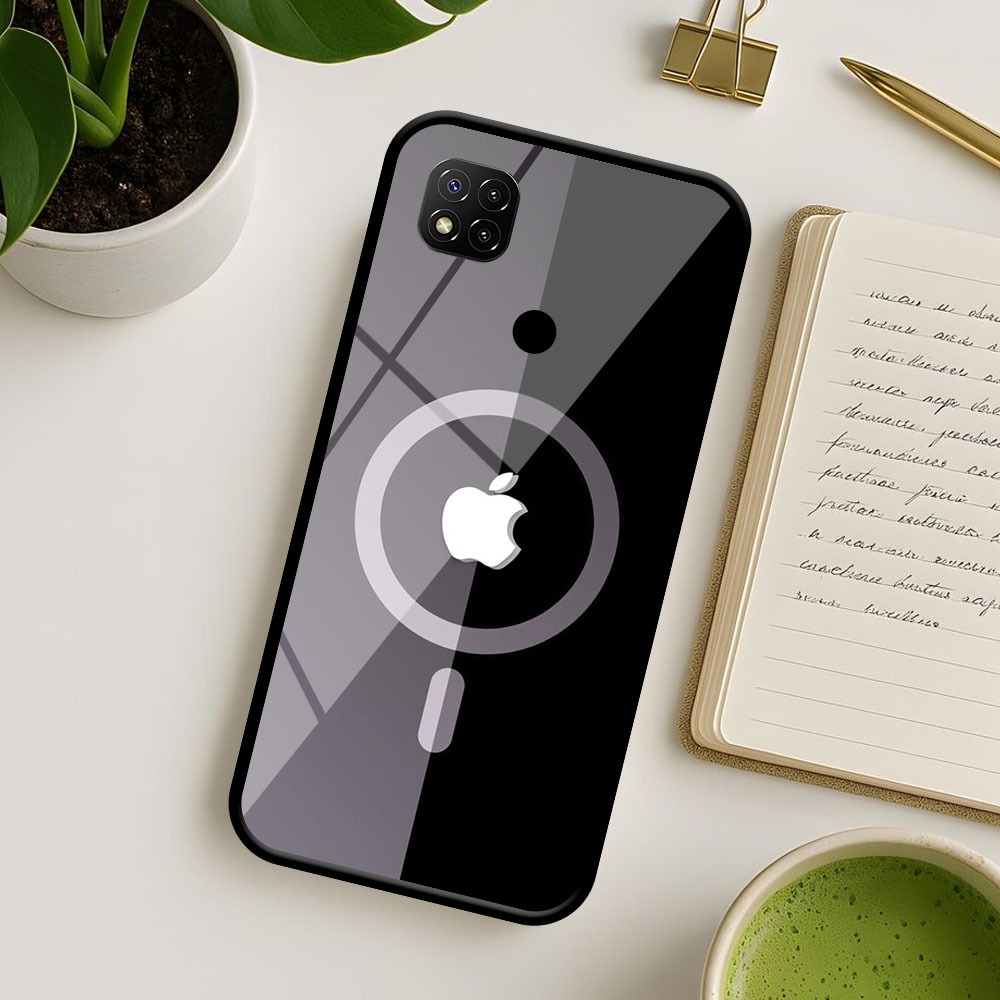 PLAYER CASE GLOSSY PREMIUM MOTIF MAGSAFE LOGO IPHONE UNTUK TYPE REDMI 9C 10A 9A 10C POCO C40 REDMI 9