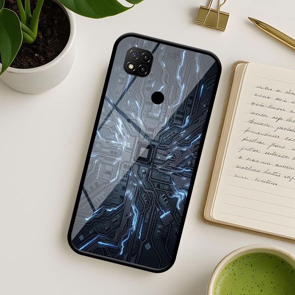 PLAYER CASE GLOSSY PREMIUM MOTIF MESIN HP UNTUK TYPE REDMI 9C 10A 9A 10C POCO C40 REDMI 9 9T REDMI 8