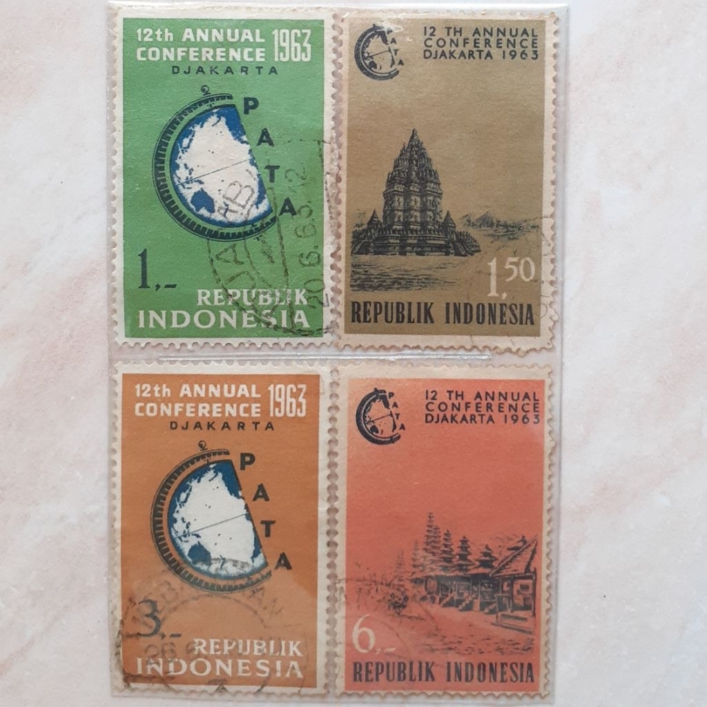 

(A) Perangko Indonesia Konperensi P.A.T.A Tahun 1963 set lengkap 4pcs