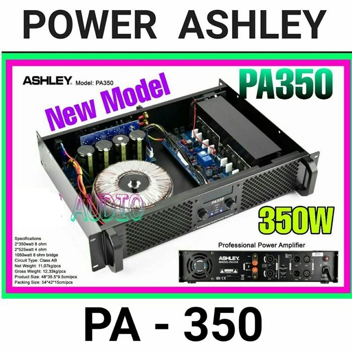 Power Ampli Ashley PA350 Original 2x 350W Ashley 2 chanel