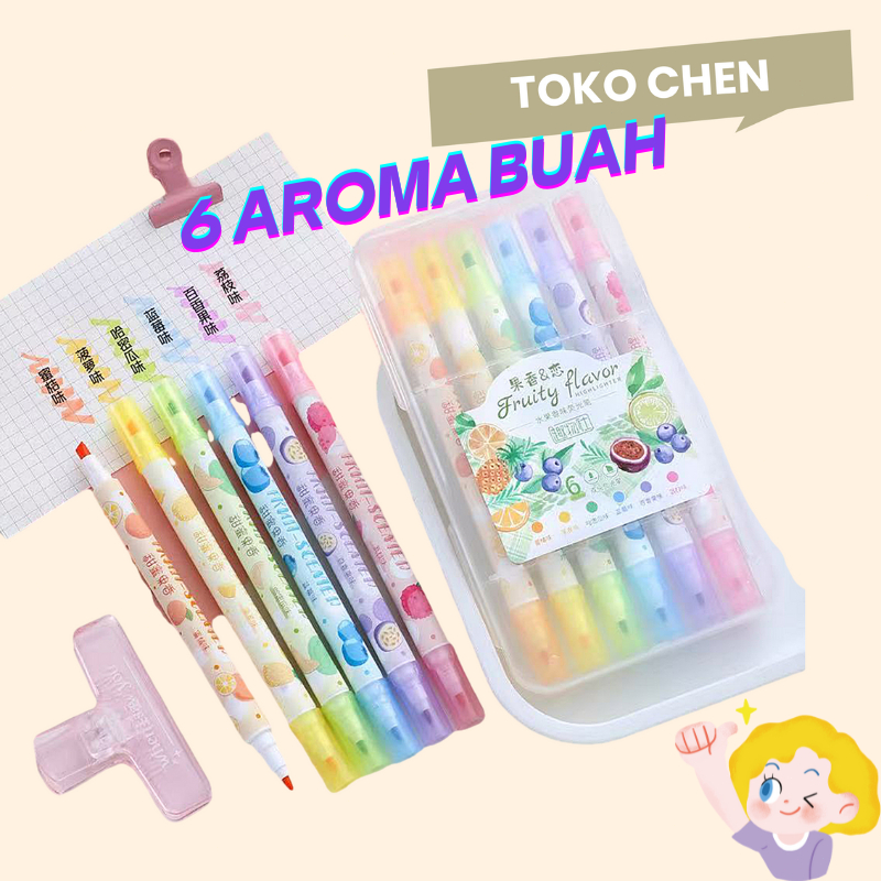 

6pcs parfum Stabilo isi 6 Warna Pastel Stabilo Highlighter Stabilo Warna Pastel Highlighter Color