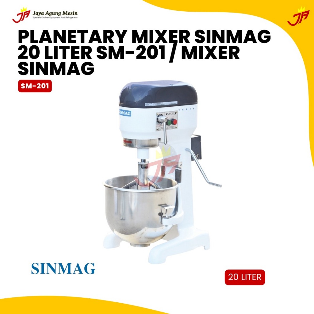 SINMAG Planetary Mixer 20 Liter SM-201 / Mixer Sinmag 20Liter/ Mixer Sinmag 20 liter SM 201