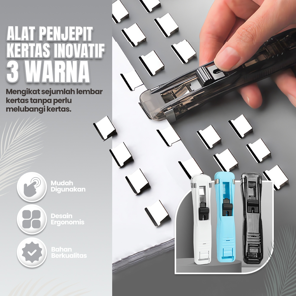 

Set Peralatan Kantor Desktop Stapler, Staple Remover, Tape Dispenser, Klip & Push Clip