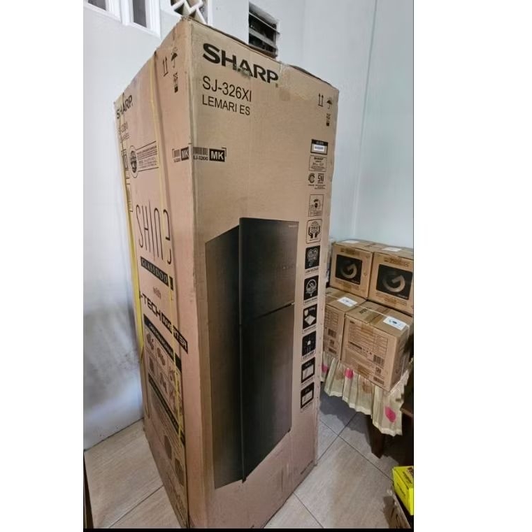 Kulkas Sharp SJ-326XI Shine Glassdoor
