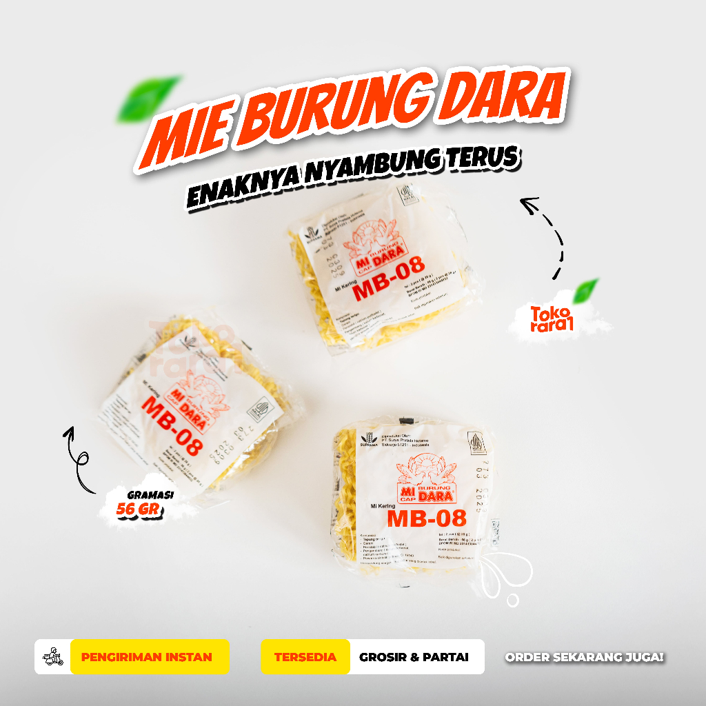 

Topping Mie Burung Dara isi 2pcs