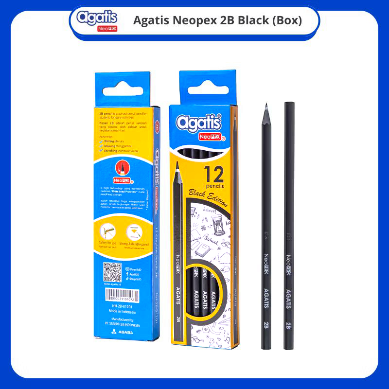 

Pensil Neopex 2B Agatis Black [isi 12] /Pensil Premium Asaba Zebra