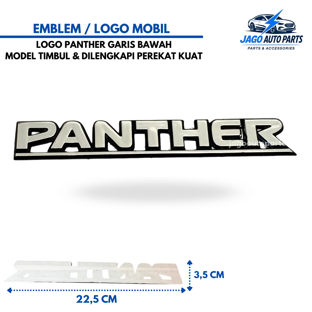 Emblem Panther Lama Garis Bawah / Emblem Hi Grade Panther Original