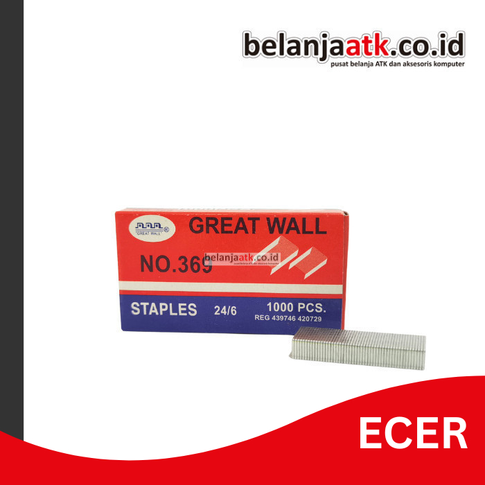 

[ECER] Isi Staples Besar Great Wall No. 3 (Refill/Isi Ulang)