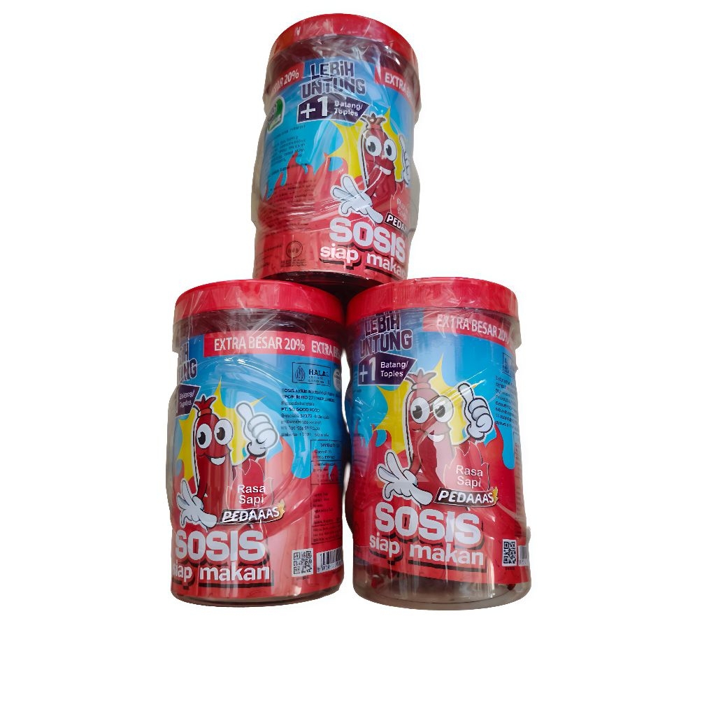 

Sosis Sonice Rasa Sapi Pedas dan Ayam Pedas isi 24 + 1pcs