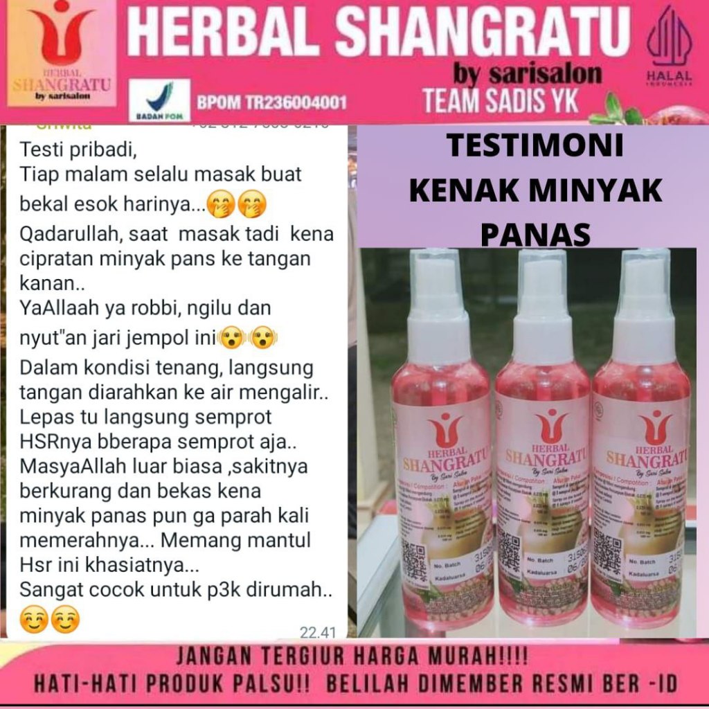 Air kesat HERBAL SHANGRATU ,  dengan segudang manfaat untuk kesehatan   kewanitaan