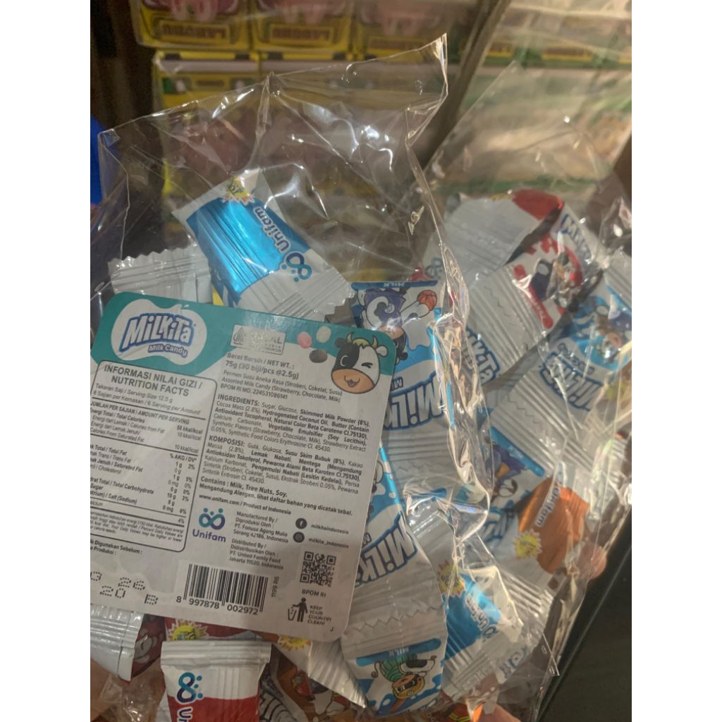 

PERMEN MILKITA | MILKITA MILK CANDY | PERMEN SUSU ANEKA RASA (STROBERI, COKELAT, SUSU)