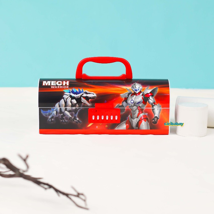 

Kotak Pensil Pakai Kode Password + Papan Whiteboard Multifungsi Pencil Case Passcode Anak Laki-Laki Motif Robot Astronout