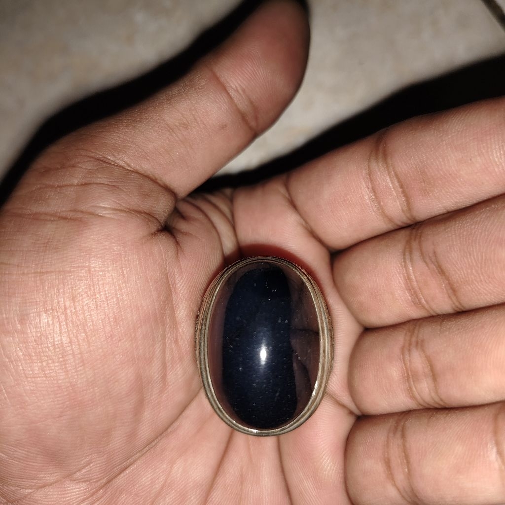 batu cincin yamanwlung antik kuno langka iketan perak
