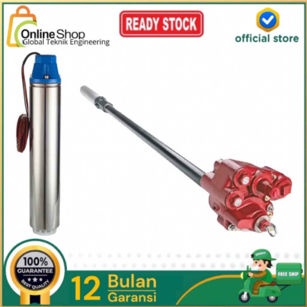 STP Red Jacket RJ Submersible Pump Set Lengkap Pacman 1,5 HP SPBU STP RED JACKET PACKMAN 1,5HP SPBU 
