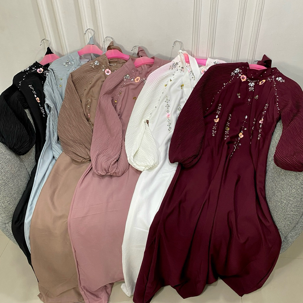 Dress kondangan / Dress kondangan simple elegan / Dress kondangan hijab