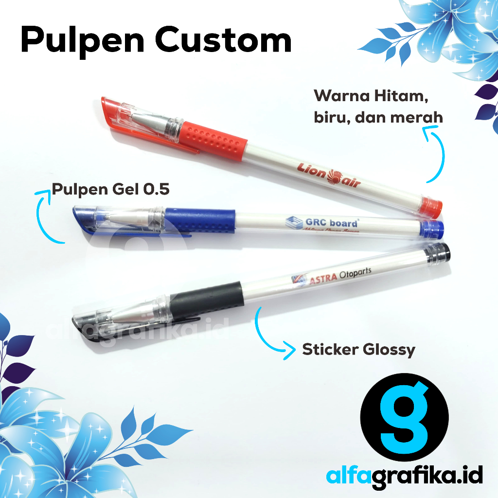 

[Termurah] Pulpen Custom Logo Tulisan | Bolpoin Promosi Souvenir Ekonomis | Cetak Ballpoint | Pena Lucu Pernikahan Warna Warni