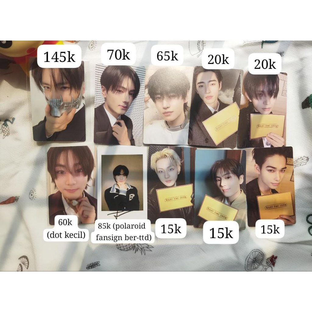 photocard enhypen official desire unleash arcanum polaroid fansign orange blood