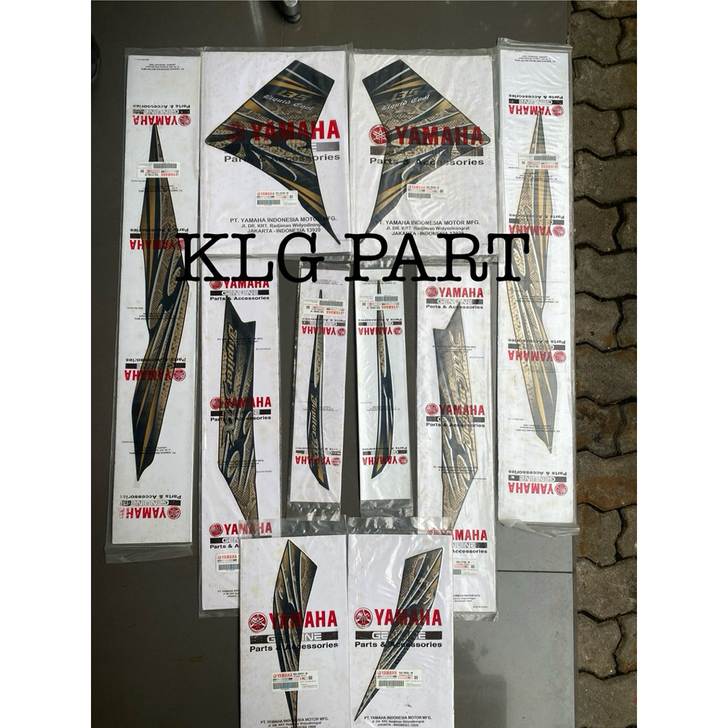 Striping Grafik Stiker Yamaha Jupiter Mx 135 New 2011 Fullset Original YGP