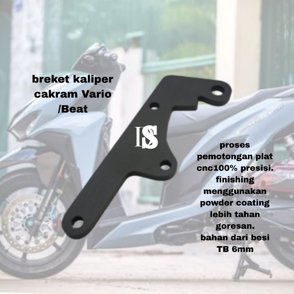 Breket Bracket Dudukan Pangkon Kaliper Piringan Disc Cakram Depan Kaliper Standar Nissin 1 Piston Va