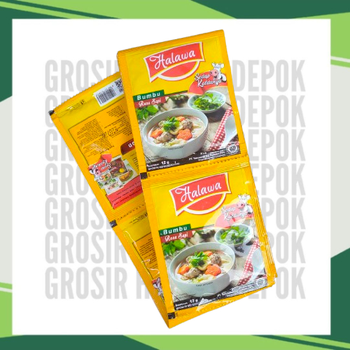

HALAWA kaldu Rasa Sapi 12 sct (12gr) - kaldu bubuk - bumbu masak - penyedap