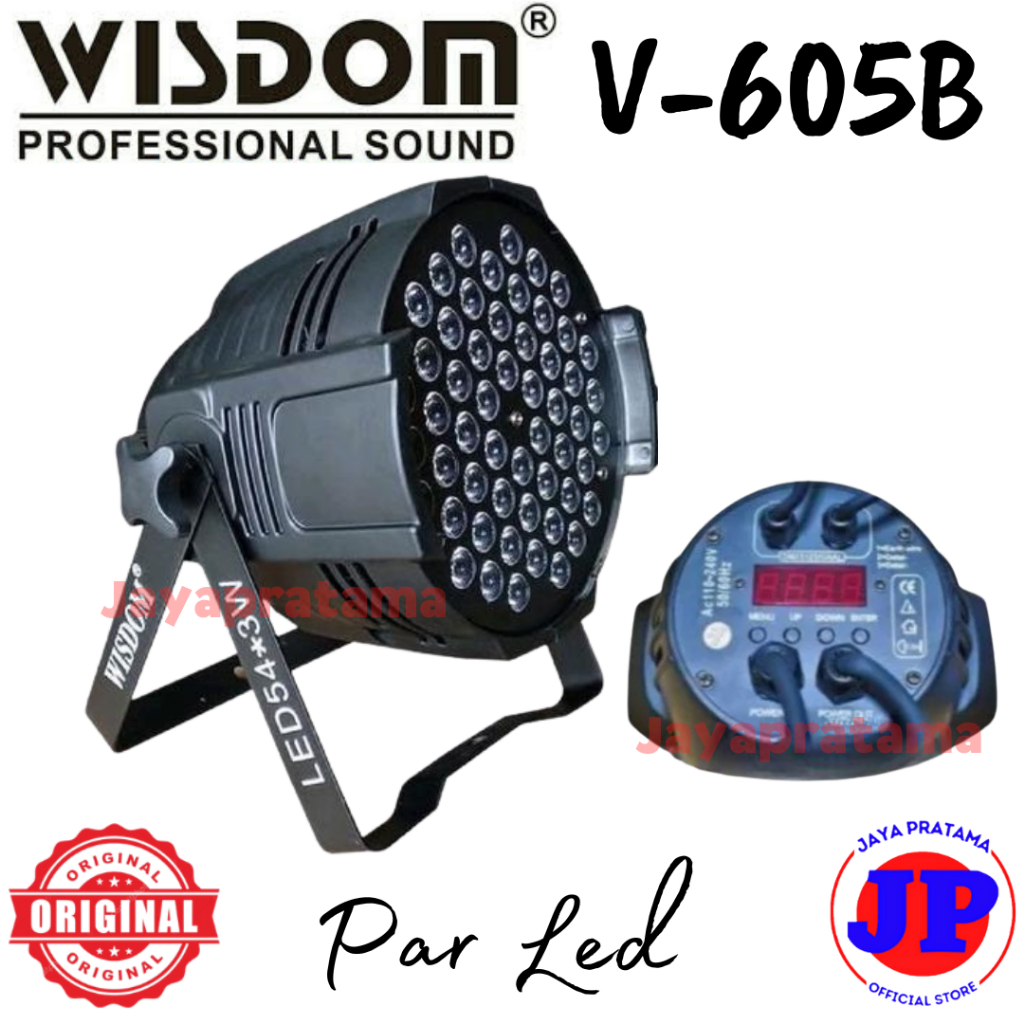 Wisdom V605B LED Par / Parled / Par Light Lampu LED Original Wisdom V-605B