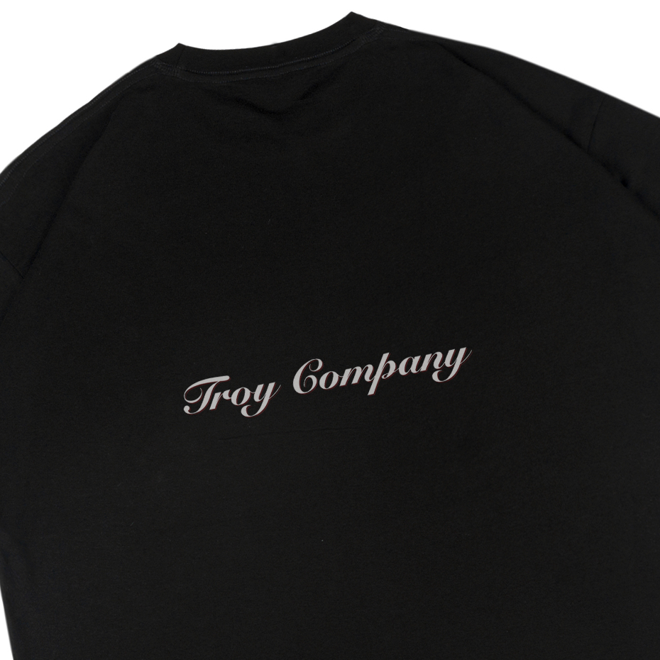Troy Company Boxy Oversize Tshirt Black Change Style - Kaos Hitam Boxy Oversize MB 3239
