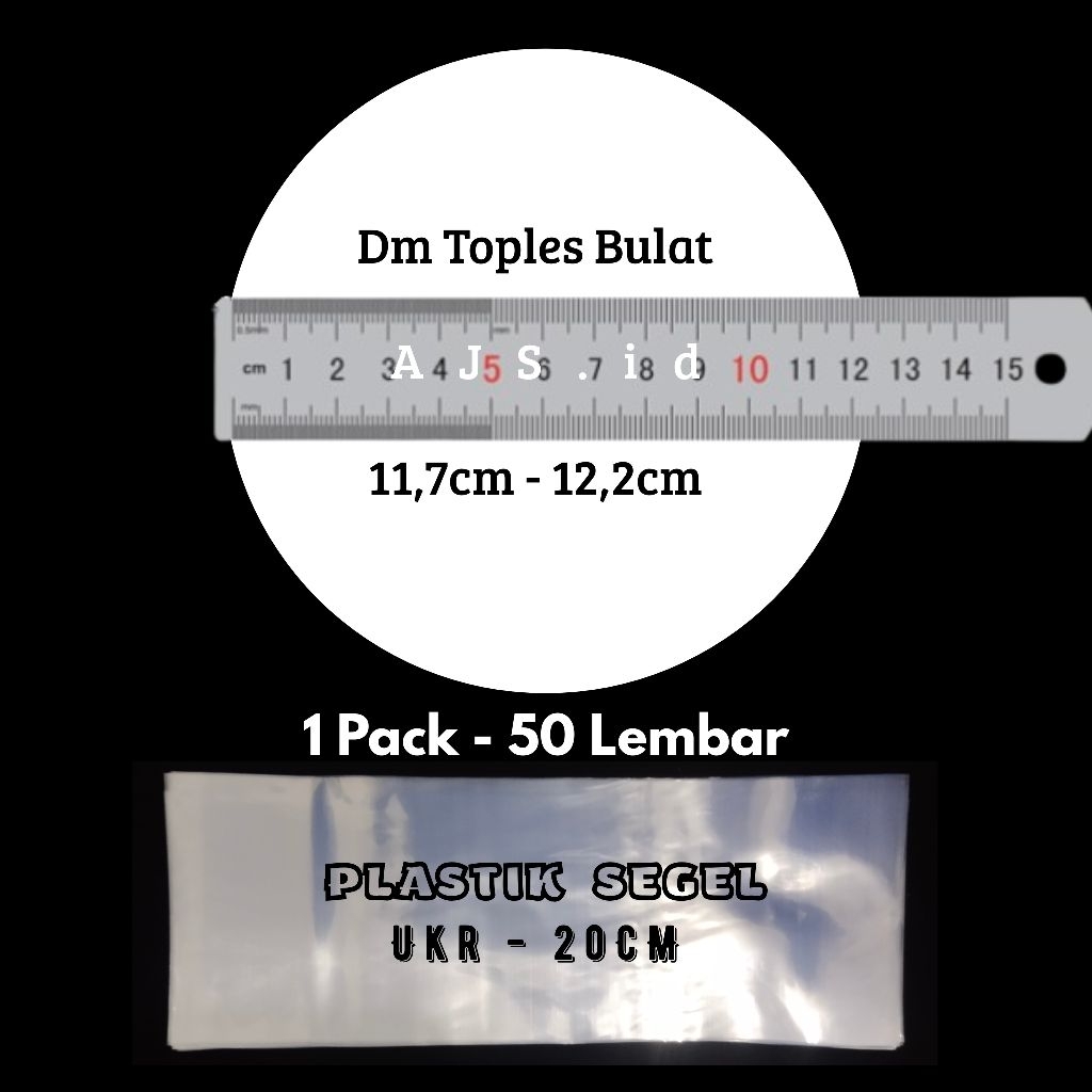 

Plastik Segel Shrink PVC Ukuran 20cm Termurah - Plastik Segel Toples Murah