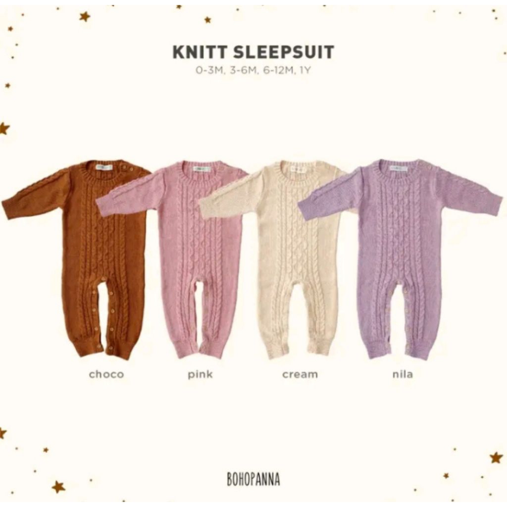 BOHOPANNA - KNIT SLEEPSUIT