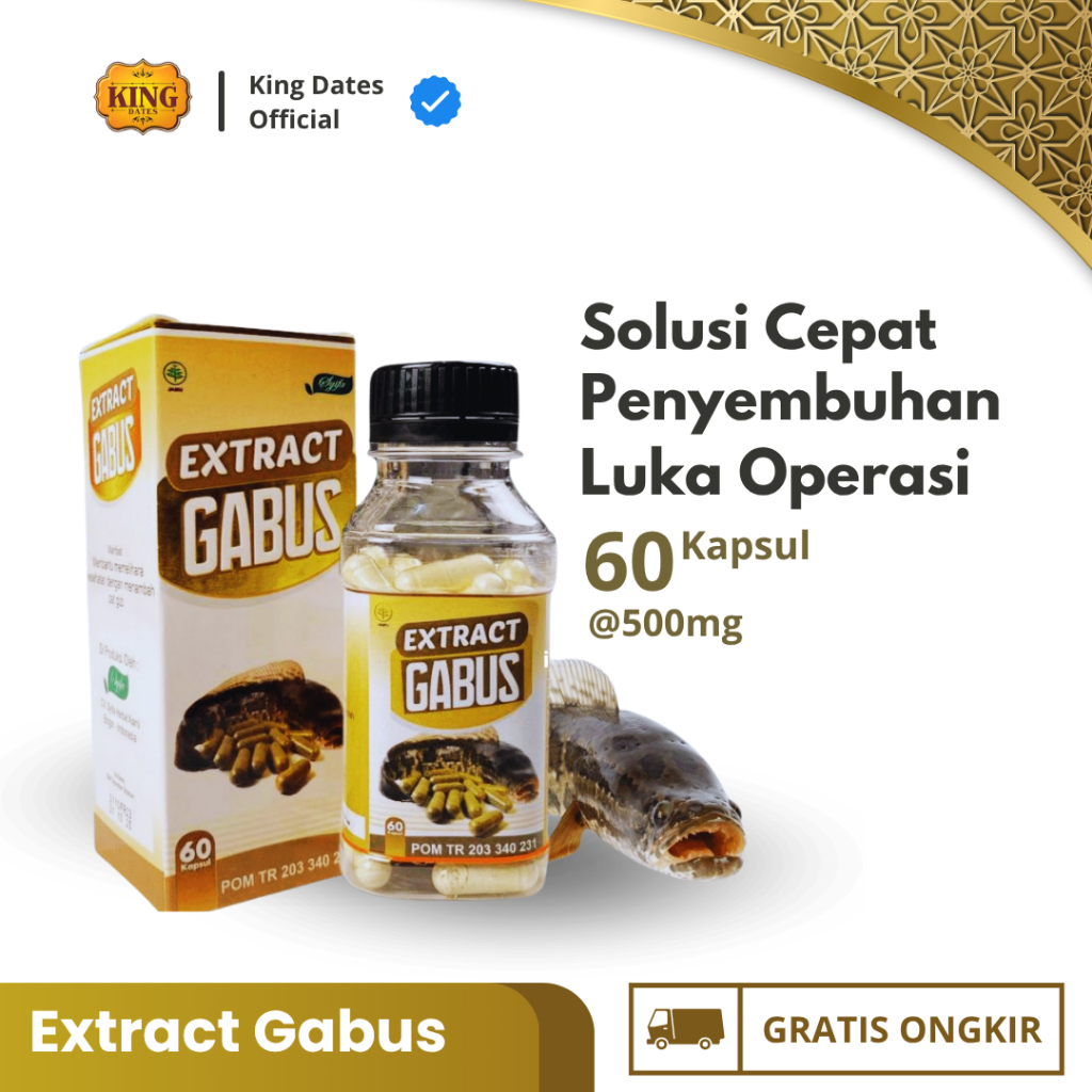 Ekstrak Gabus Kapsul Ikan Gabus / Kapsul Ikan Gabus Pasca Operasi