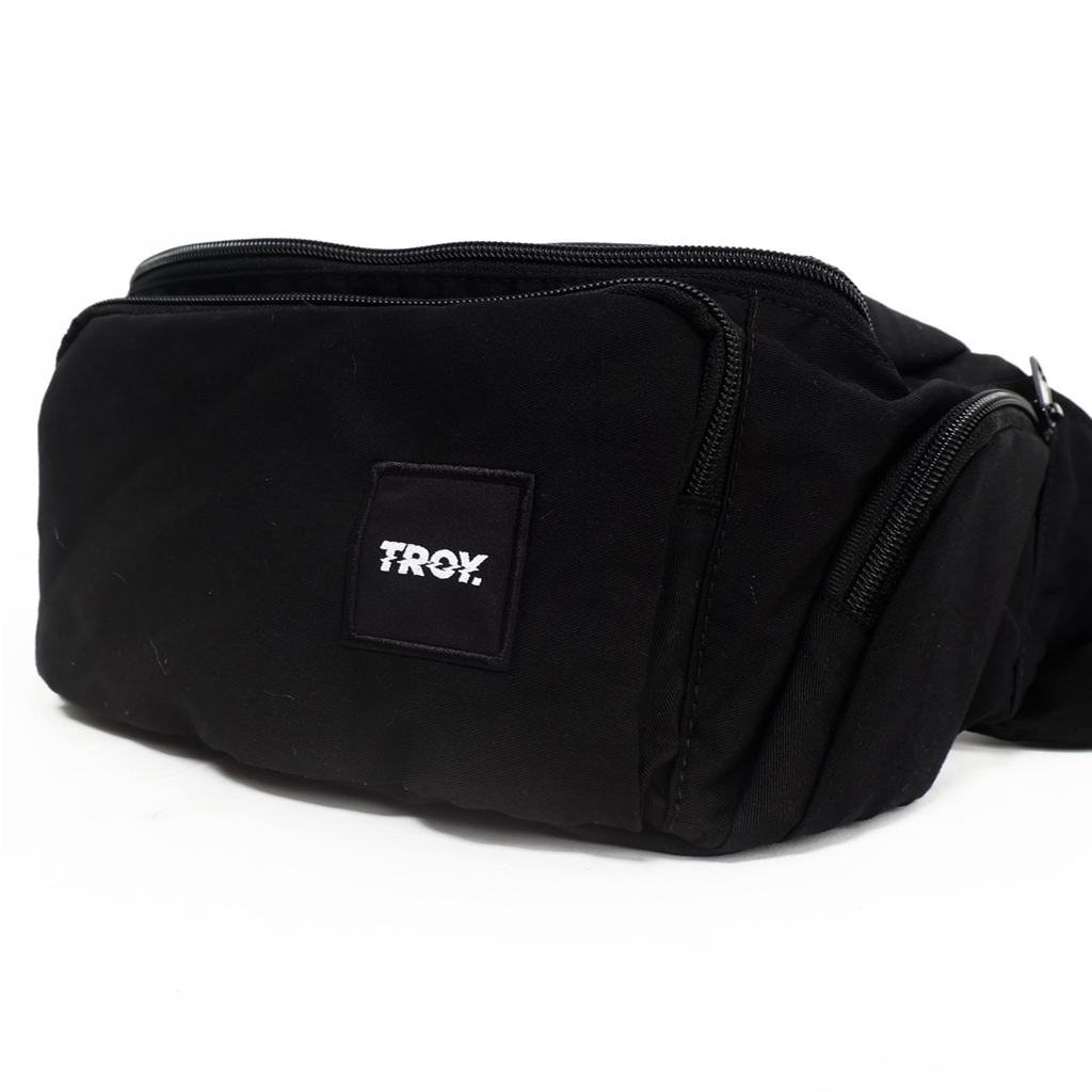 Troy Company Waistbag Drill Black Thunder Grip - Tas Pinggang Tas Selempang Hitam WB 3240