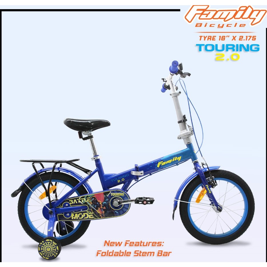 Sepeda Anak Lipat 16 Inch Touring 2.0