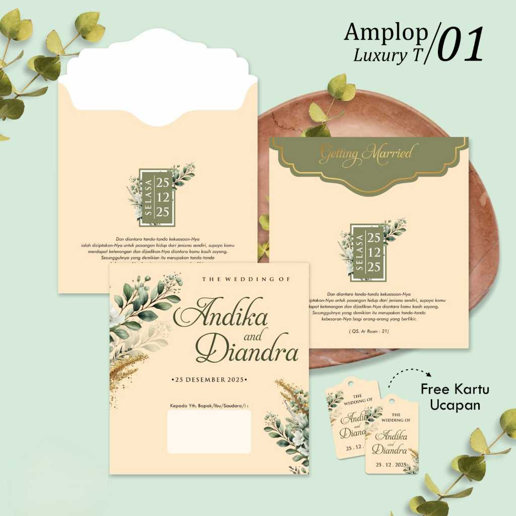 

CETAK AMPLOP UNDANGAN LUXURY CUSTOM - AMPLOP UNDANGAN LUXURY T