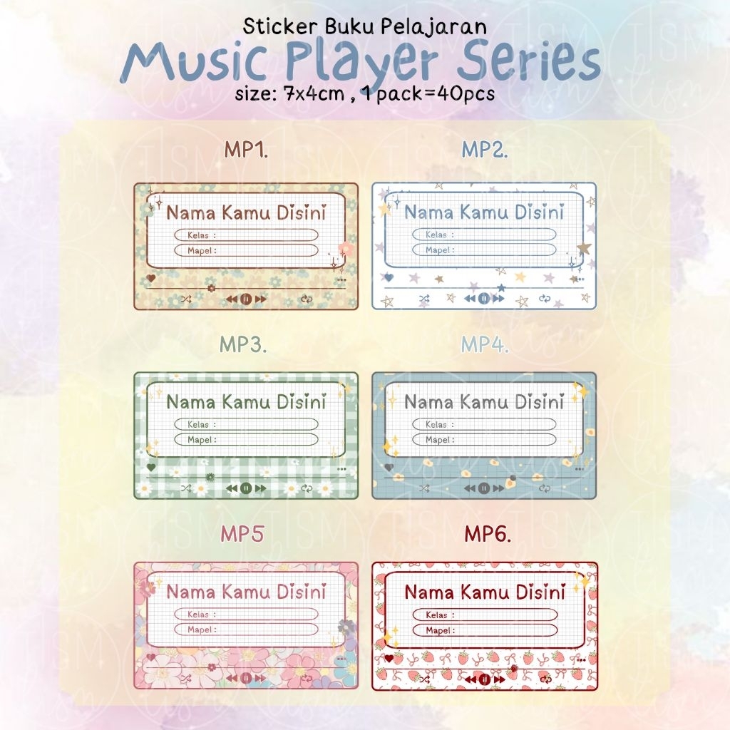 

Sticker Label Nama Buku Pelajaran Mapel