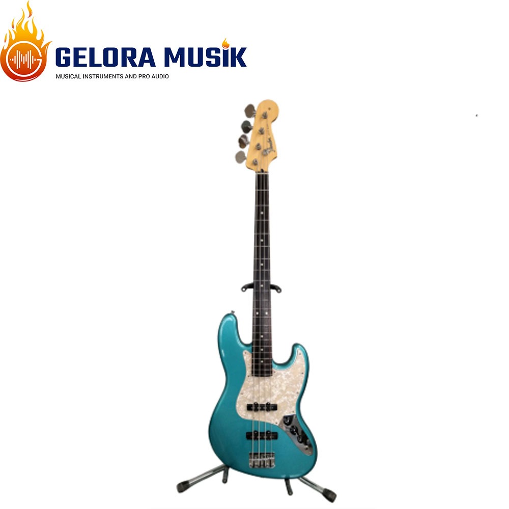 Gitar Bass Fender FSR MIJ Hybrid II Jazz Bass, RW FB, Teal Green Metallic