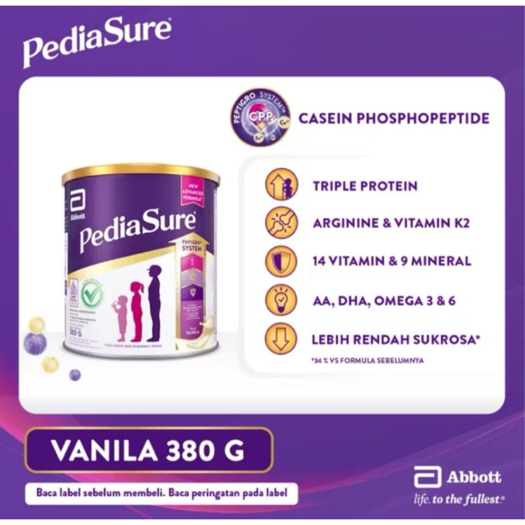 

PEDIASURE VANILLA 380GR
