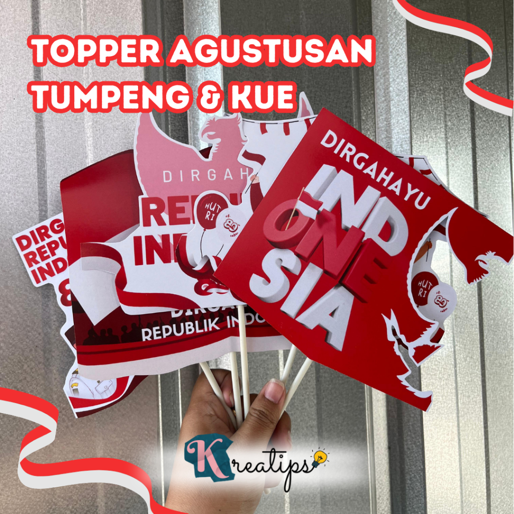 

Topper Hiasan Tumpeng Hiasan Kue Topper Dirgahayu Topper Agustusan Topper Kemerdekaan Topper HUT RI Topper Tumpeng 17 Agustus