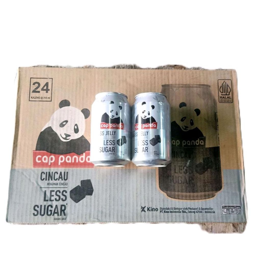 

Minuman Cincau Less Sugar Cap Panda 310 Ml per dus isi 24 Kaleng