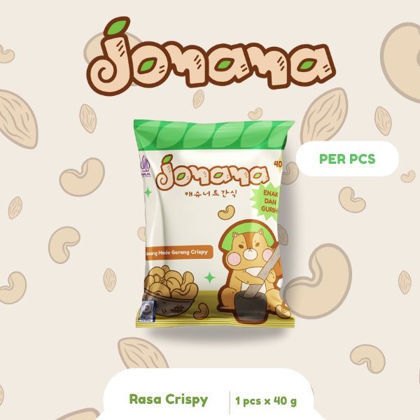 

Jomama - Kacang Mede Goreng Rasa Crispy 40gr Snack Cemilan Jajanan Kacang