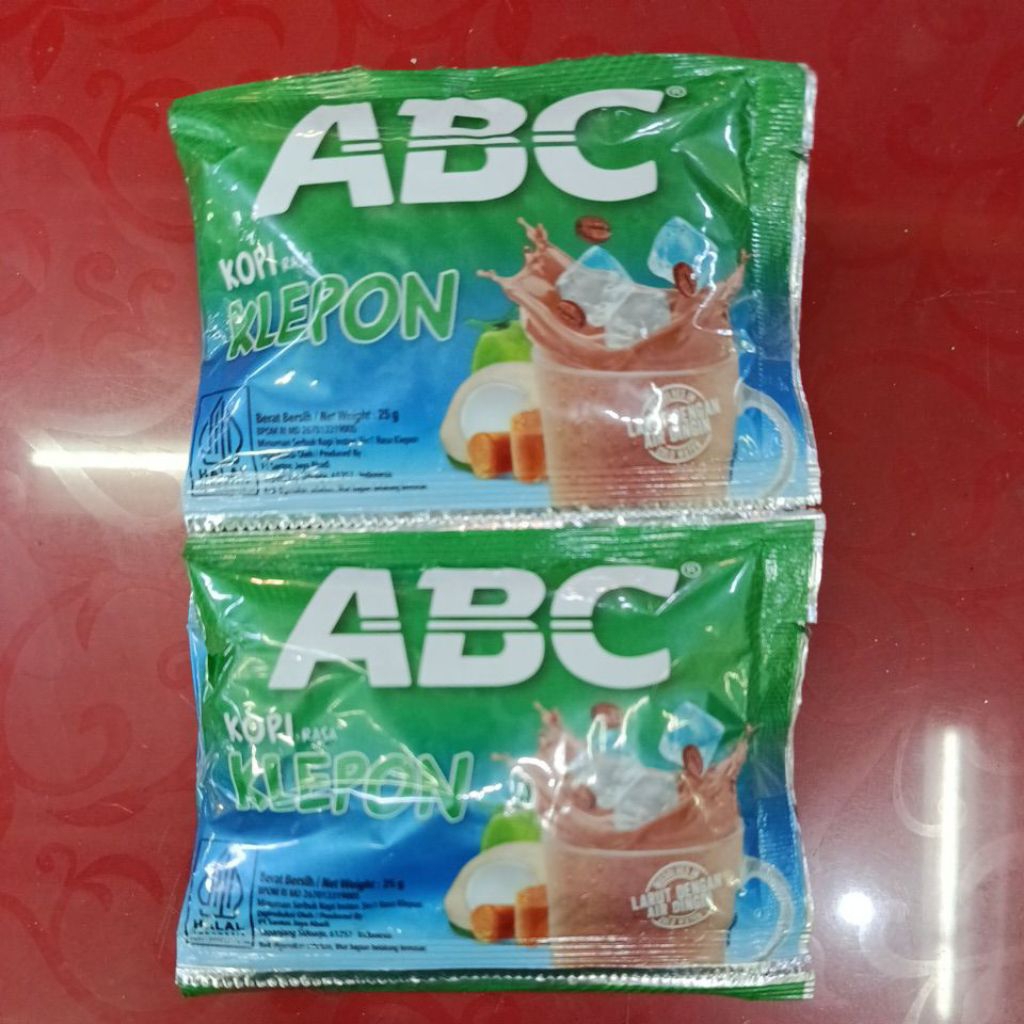 

Kopi ABC Rasa Klepon Kemasan Renteng 25 g 10 pcs