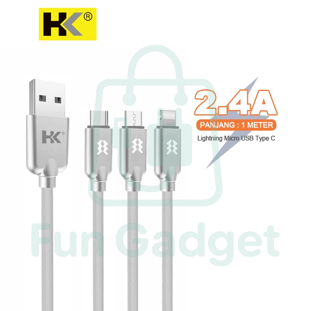 HK D07 Kabel Data Charger Fast Charging 2.4A Micro USB Type C Lightning C to C 65W C to L 35W Fast D
