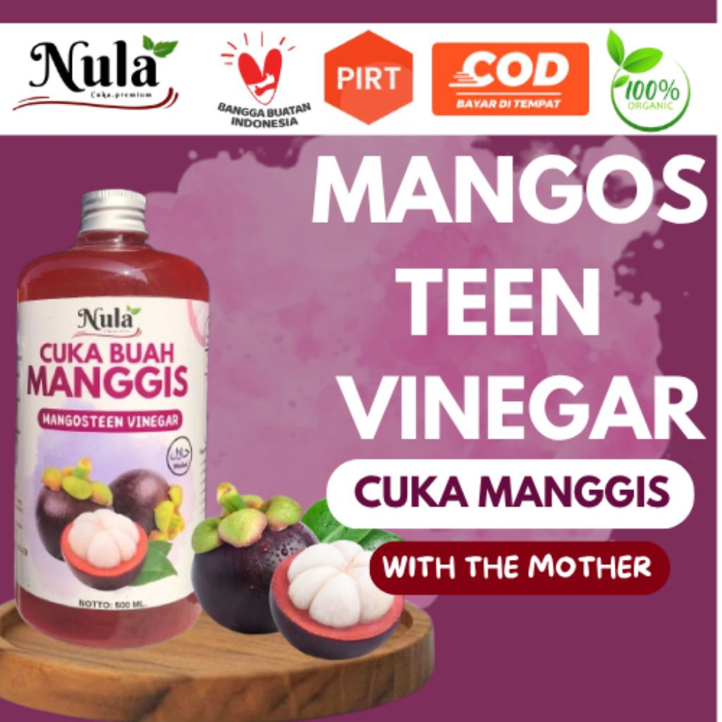 

cuka manggis alami ~ mangosteen vinegar~ 250ml ~ 500ml ~ sehat alami ~ cuka manggis~ cuka alami
