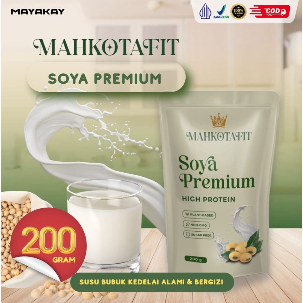 

SUSU KEDELAI BUBUK ASLI MAHKOTA 200GRAM