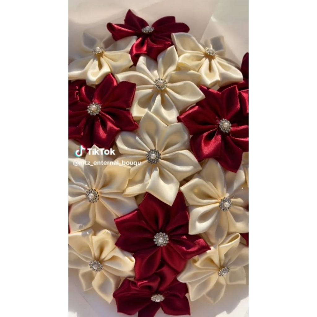 

pita siap pakai | pita satin 4cm | pita satin kelopak bunga plumeria | kelopak bunga siap rangkai | bunga plumeria