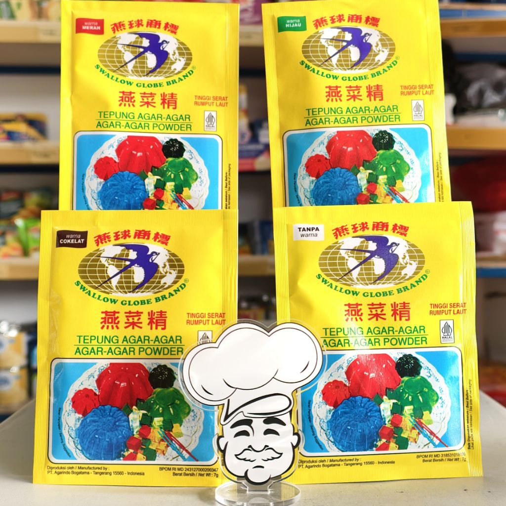 

Swallow Agar Agar 7Gr (Pcs) / Agar Jelly Swallow 7Gr