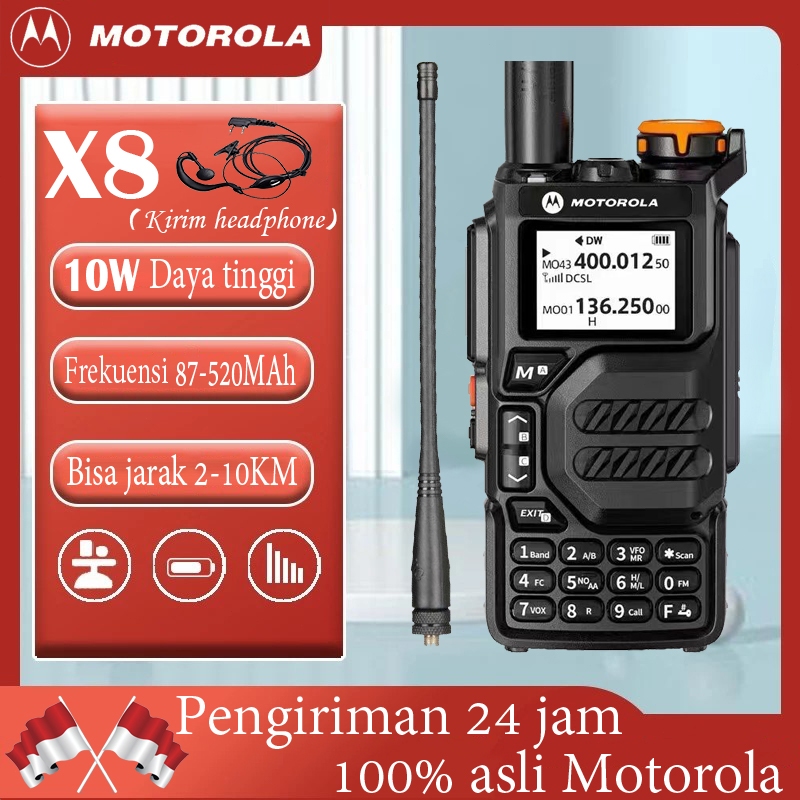 HT MOTOROLA X8 walkie talkie dua arah radio long range walkie talkie dua arah radio motorola dua ara