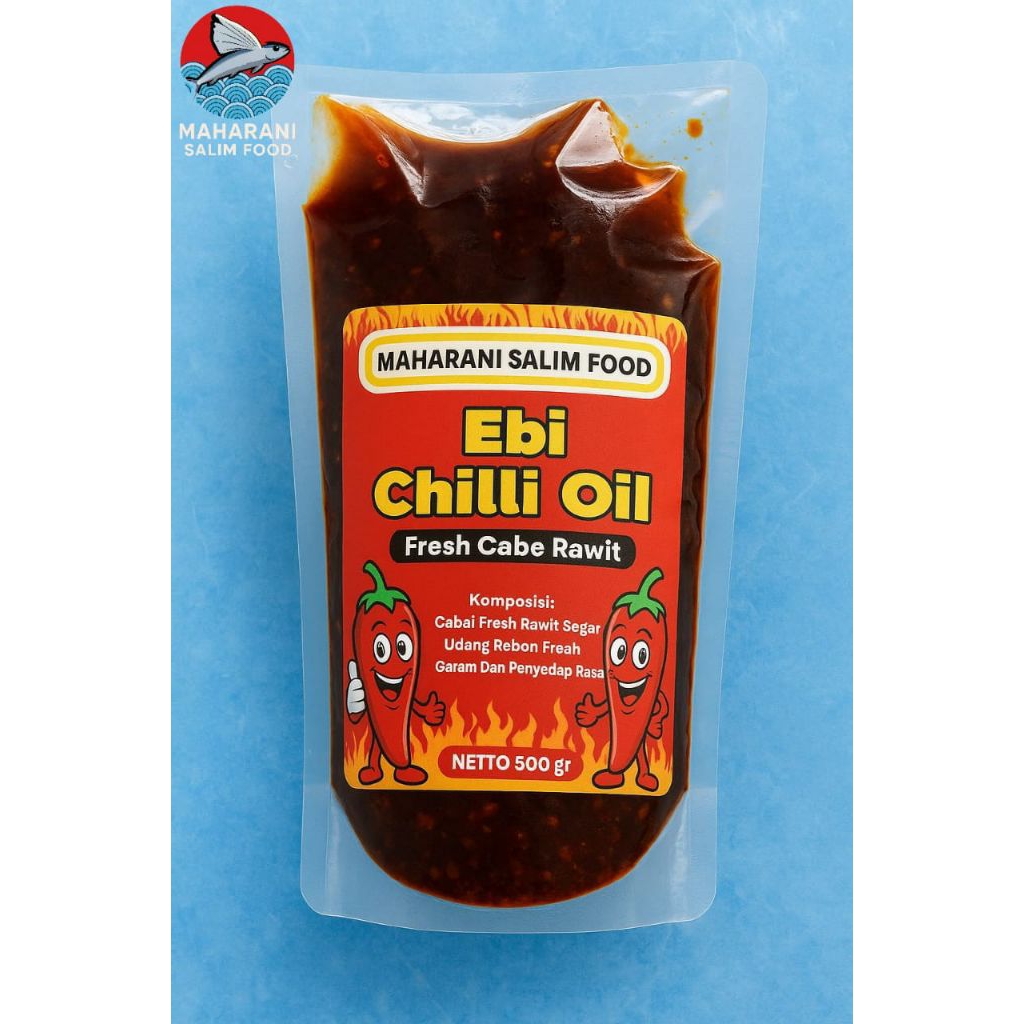 

CHILI OIL/ EBI CHILI OIL/MINYAK CABE/PREMIUM 500GRM