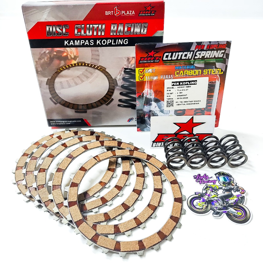 PAKET KAMPAS & PER KOPLING BRT SONIC NEW 150 CB CBR 150R
