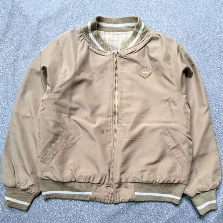 Preloved Jaket Bomber Bolbal Remaja Cewek