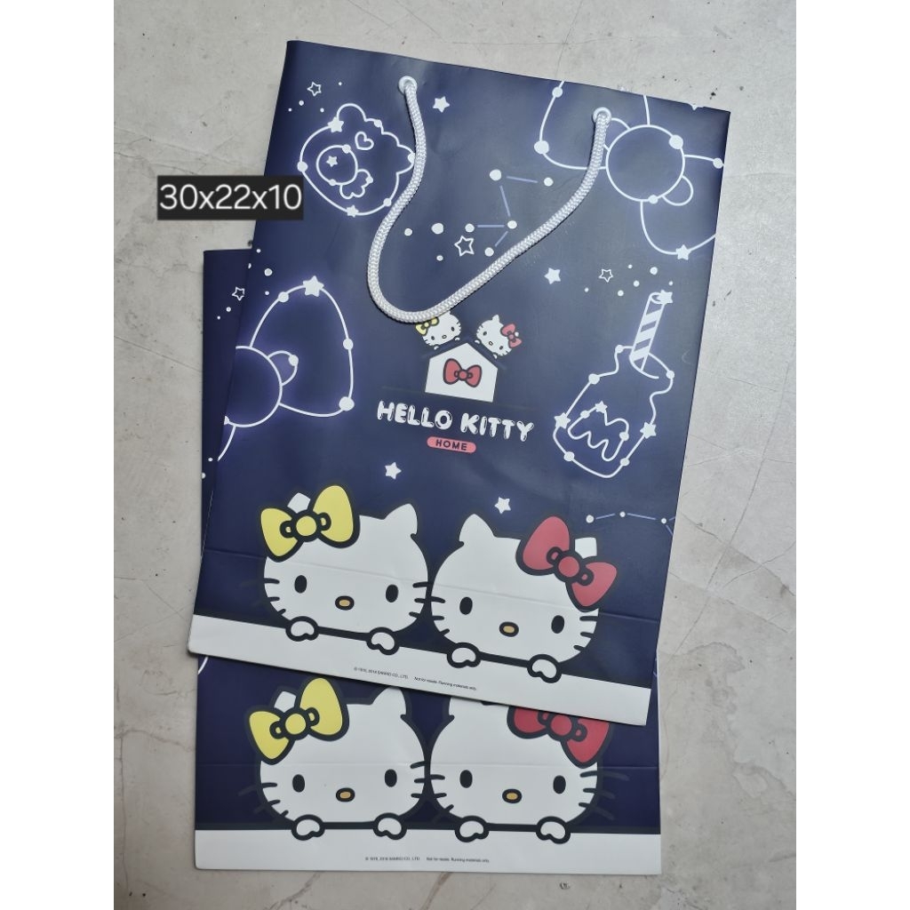 

paperbag tas kado hello kitty gudetama goodie bag gift hadiah shopping