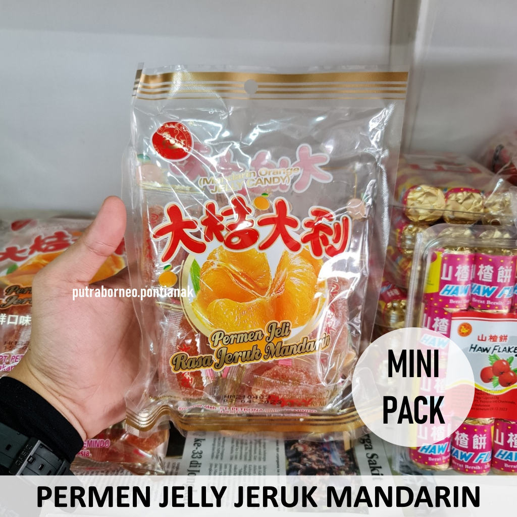 

Permen Jelly Jeruk Mandarin Mini Pack / Permen Jeli Buah / Permen Lunak Buah